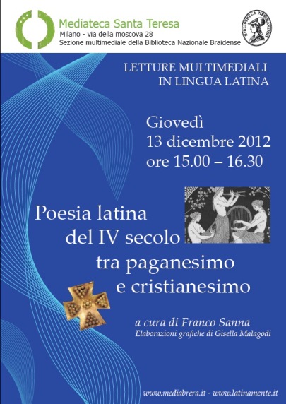 locandina poesia in età costantiniana