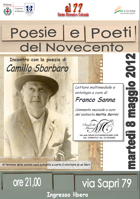 locandina camillo sbarbaro